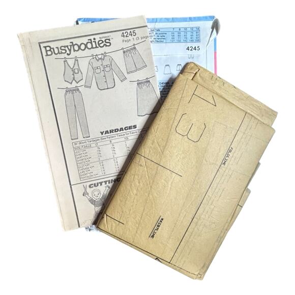 Busybodies 4245 Girls' Vest, Shirt, Skirt, Shorts & Pants Pattern - Size 7-8-10 - Picture 5 of 5